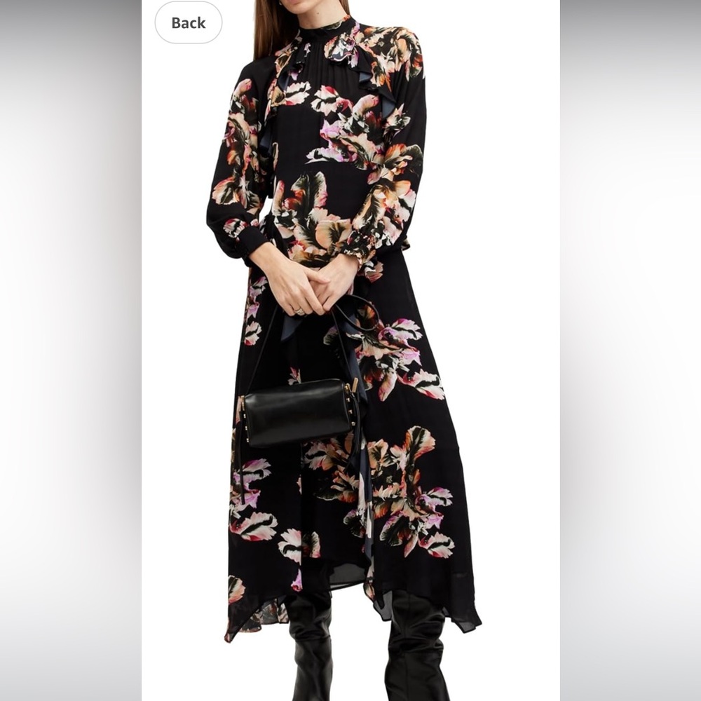 AllSaints Jessica Dress Monica Petal Pink NWT